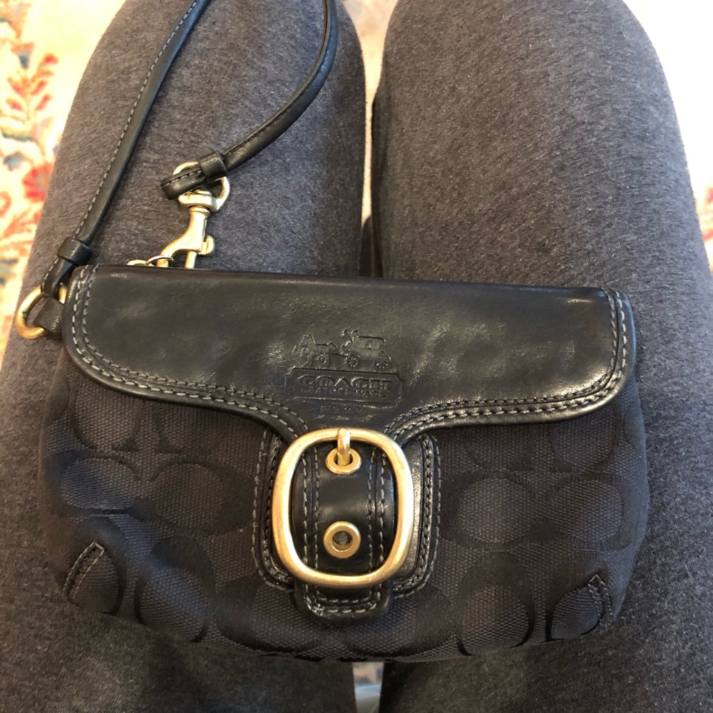 Black Coach Wristlet